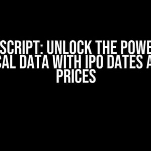 PineScript: Unlock the Power of Historical Data with IPO Dates and Open Prices