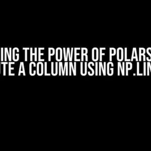 Unleashing the Power of Polars: How to Compute a Column using np.linspace